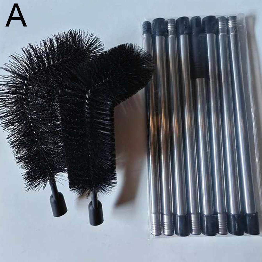 Gutter Cleaning Brush Roofing Tool Easy Remove Telescopic Extendable Pole Roof Drain Sink Filter Brush Sewer Brush