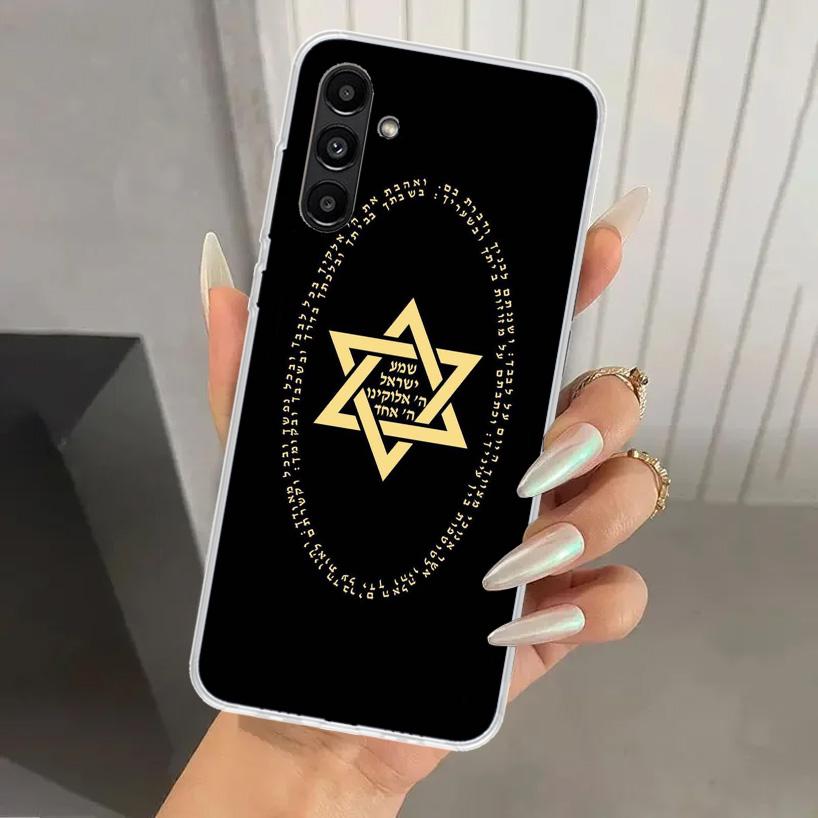 David Jewish Star Symbol Phone Case for Samsung Galaxy A17 A16 A37 A26 A36 A57 A56 A15 A25 A35 A55 A14 A24 A34 A54 A13 A23 A33 A