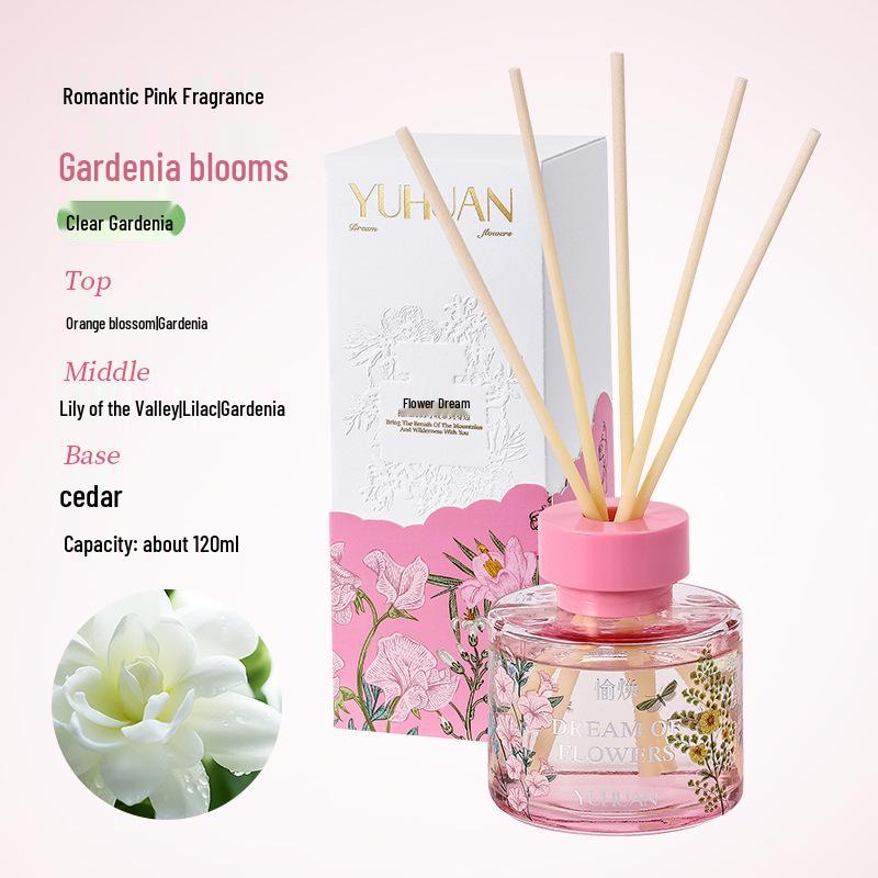 Floral Series Rattan Diffuser: Long-Lasting Flameless Essential Oil Air Freshener & Aromatherapy Gift Box