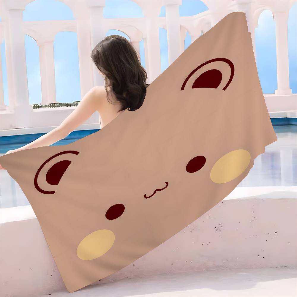 Süßes Bubu Dudu Strandtuch Bunte Badetücher für Mädchen Mikrofaser Schnelltrocknend Personalisiert Sandfrei Strand Yoga Spa Fitnessstudio Pool
