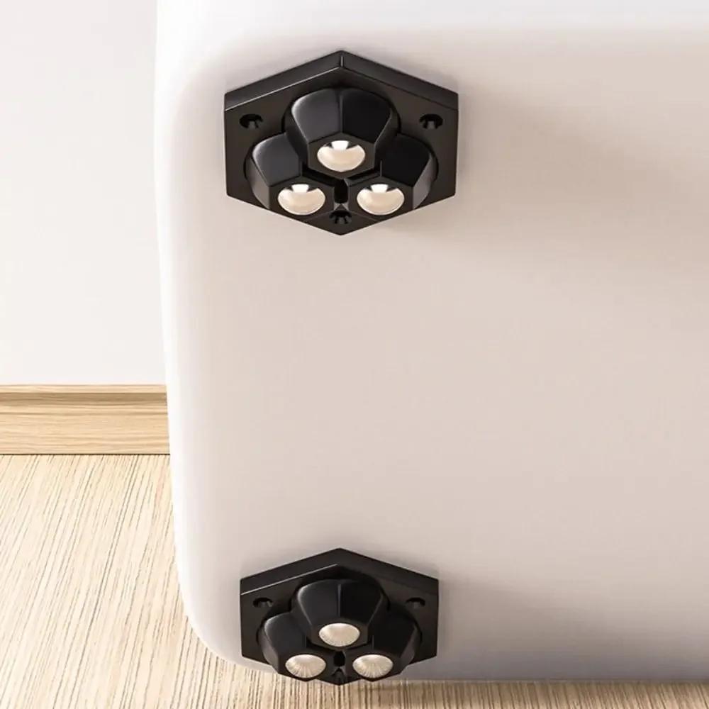 Mini Self Adhesive Furniture Casters Wheels 360° Rotating Stablize Universal Wheel Mute Ball Self Adhesive Pulley Base