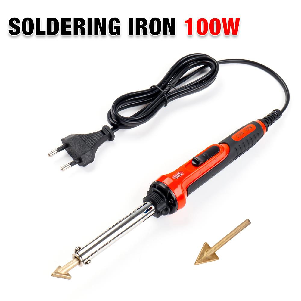 

50 Вт / 100 Вт Домашний инструмент для глажки кожи, инструмент для ремонта трещин, сглаживания, ремонт пластикового паяльника, сварочный аппарат для бампера автомобиля, инструменты 220V EU Plug