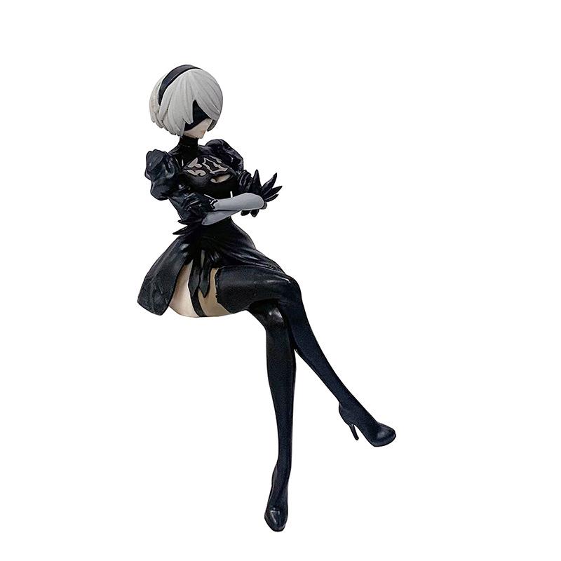 13cm Anime NieR: Automata Yorha 2B Figure Noodle Stopper Action Figure Toy Pvc Model Doll Gifts