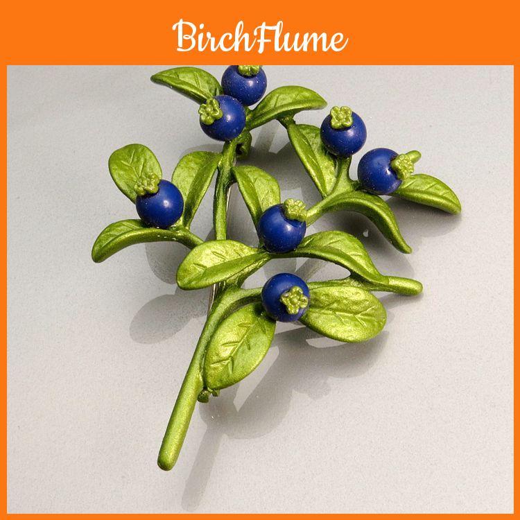 Floral Alloy Brooch With Enamel Finish For Fall Winter Fashion Accessory