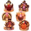 Creative Turkey Crown Paper Hat Festival Headwear for Festival Celebration Thanksgiving Accessories Turkey Headband