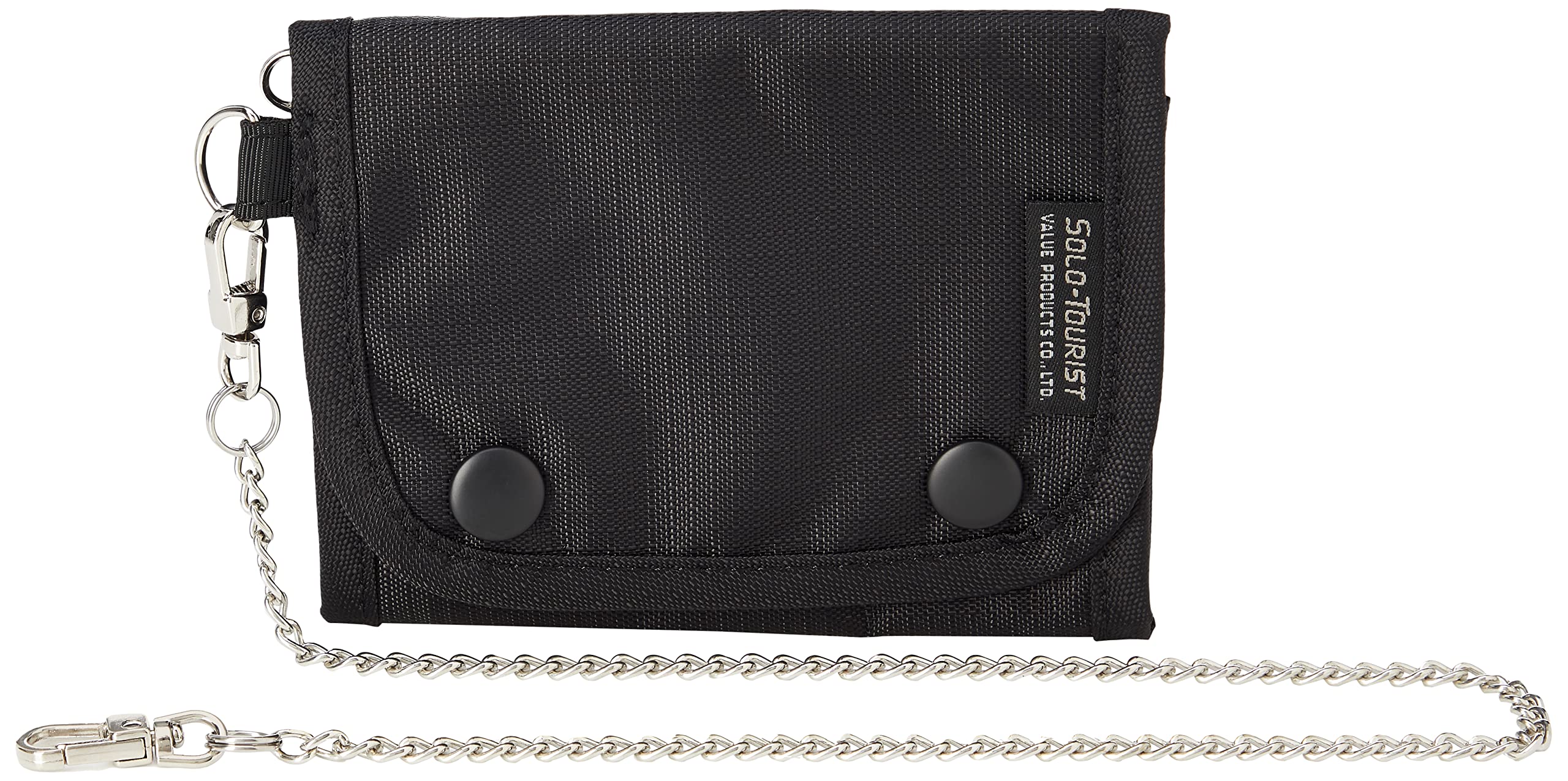 

Solo Tourist Tri-fold Wallet C, Jet Black, H:13 cmW:10 cmD:1 cm