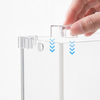 4Pcs/Set Silicone Transparent Anti-Collision Fish Tank Corner Protector Adhesive