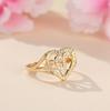 1pc Vintage Hollow 26 Letter Adjustable Ring Fashionable Casual Couple Accessory