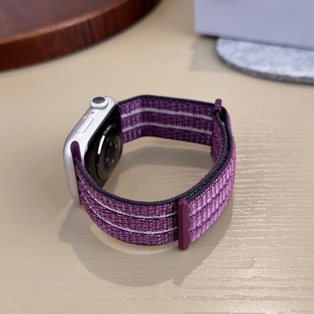 Exercise Breathable Nylon Wristband for Apple Watch Series 11 10 9 8 40mm 41mm 42mm 44mm 45mm 46mm Strap Nylon Watch Band For Apple Watch Ultra 49mm