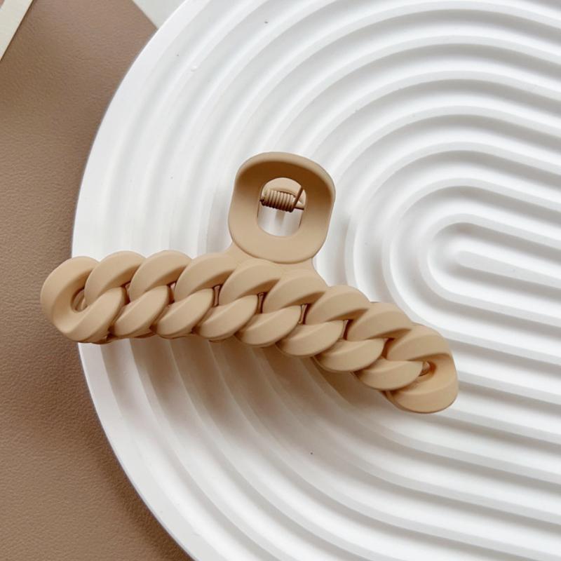 

Большой коготь для волос, элегантные модные заколки для волос для женщин, густые волосы, однотонные цвета, коготь для волос для девочек, корейские аксессуары для волос, головные уборы хаки