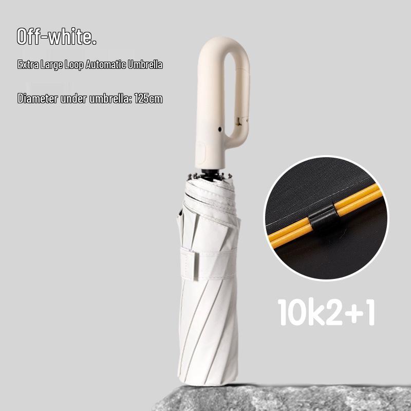 Loop Umbrella: Automatic Folding Large High-End Dual-Use Sun and Rain Umbrella for Men and Women