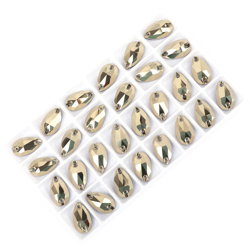 Drop Flatback Sew On Rhinestones Bulk Glass Crystal Stone for Tailoring Materials and Accessories Garment Accessories