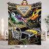 Monster Trucks Flannel Blankets Warm Winter Travel Bedroom Sofa Bithday Gifts For Kids Boys Soft Throw Blanket