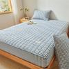 Small Fresh Style Warm Yarn-dyed Cotton Washed Cotton Bed Sheet Soy Quilted Bed Cover Simmons Protective Cover