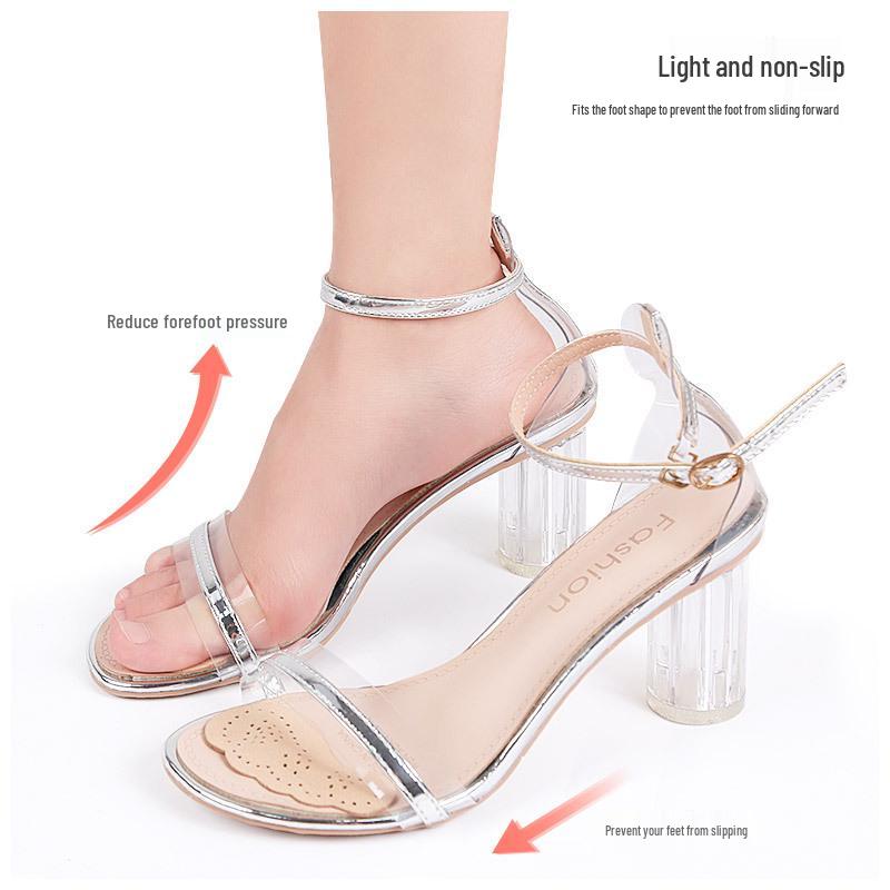 Non-Slip, Sweat-Absorbing Forefoot and Anti-Rubbing Pads for Women's High Heels
