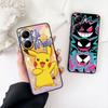 P-Pokemons GO P-Pikachus Gengar Phone Case for Samsung Galaxy S22 S21 S20 FE Ultra Plus A35 A36 A37 A33 A34 A04 A71 Cover Casing