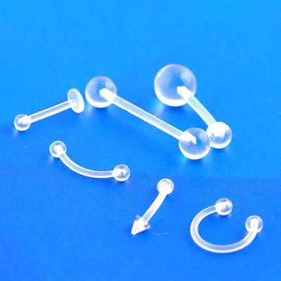 6 Adet/Set Göbek Halka Barbell Kaş Dudak Dil Piercing Burun Halka Vücut Piercingi