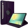Protective Case - BOOLING - for Samsung Galaxy Tab S10 Lite/S10 FE/S9 FE - 360° Rotation - Purple - Synthetic Leather