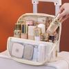 New High-end Cosmetic Bags Waterproof Large Capacity Compartmentalized Storage Bags Portable Magnetic Clasp Can Hung Travel Bags