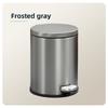 Stainless Steel Bathroom Trashcans with Lids 8L Garbage Bin Foot Pedal Flip Cover Waste Basket For Home Indoor Hotel