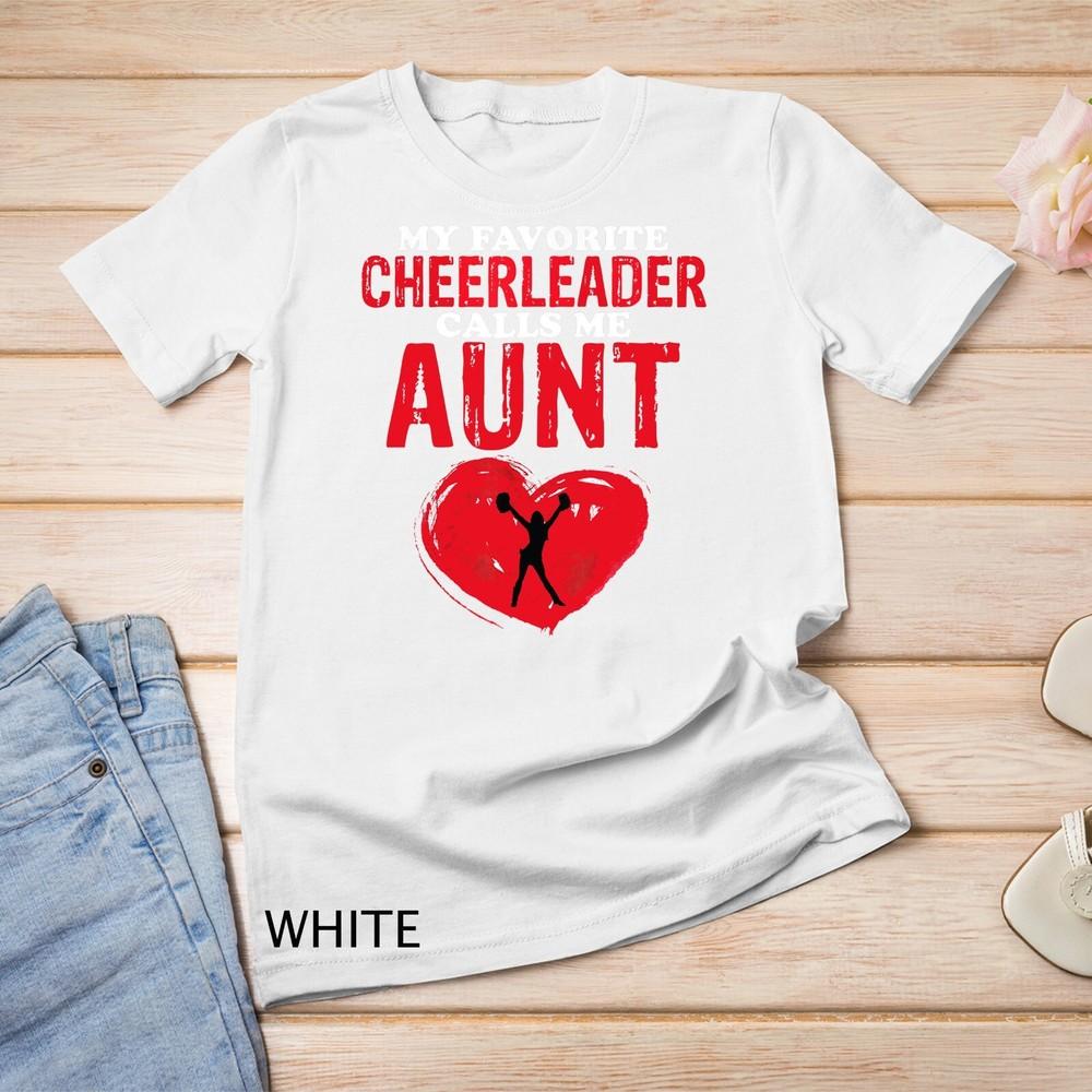 

Cheerleader Calls Me Aunt Cheer Mom Women Cheerleading Gift Unisex T-shirt 3XL