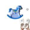 Blue Cartoon PVC Shoe Buckle: Cute Detachable Ornament for Hole Shoes