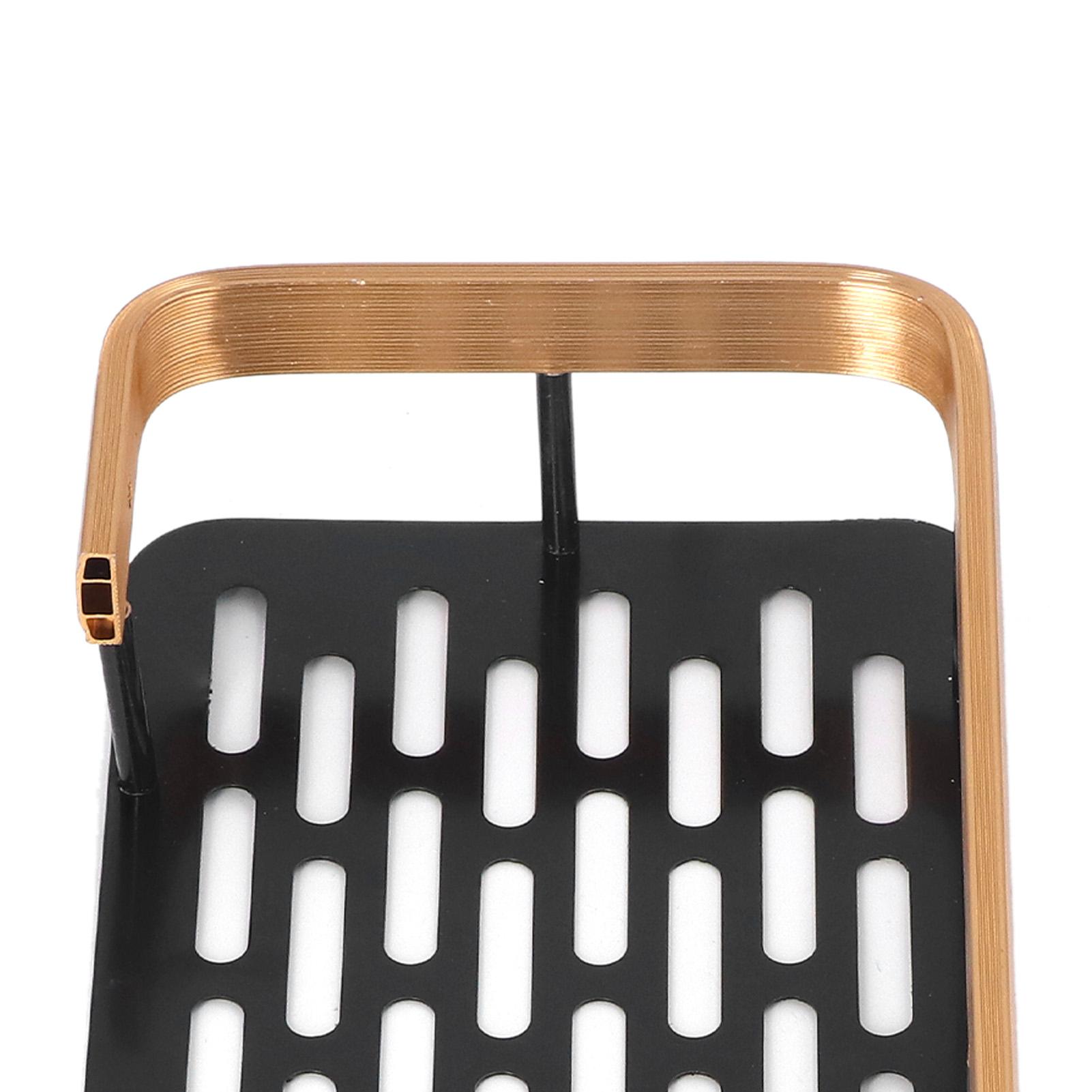 Shower   Double Layer Rectangle Shape Space Saving Aluminum Punching   Installation Bathroom Supplies for Home
