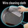 Non-stick Steel Mesh Dishcloth: Easy-Clean Metal Scrubber for Kitchen, Dishwashing, and Pots - Silver Wire Rag