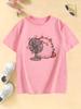 Cartoon Animal Funny Fan Cat T Shirts Shirt Sleeve Kids Childrens Tshirt Boys Girls Summer Spring Casual Top Tee Shirt