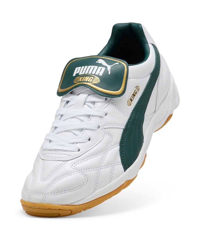 Puma King Indoor - White:Green / 401683-08