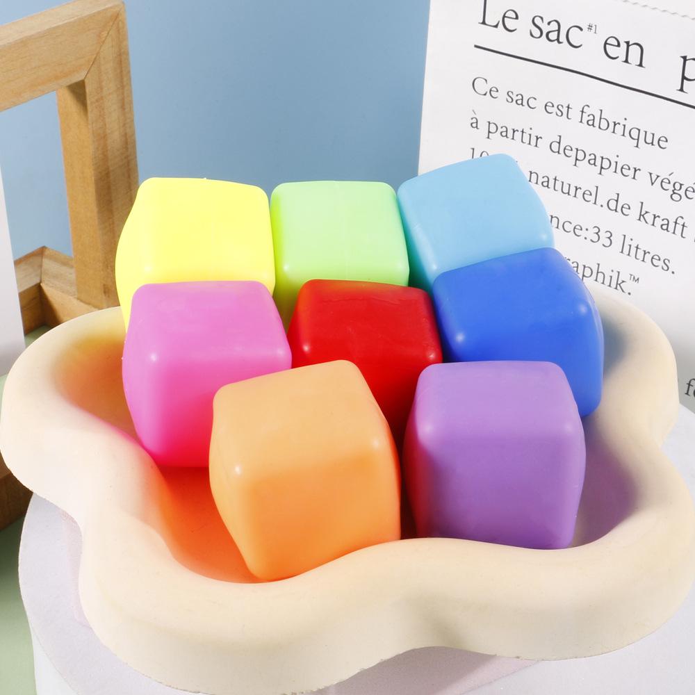 Ice Cube Candy Stress Relief Squeeze Toy - Bestselling TPR Flour Ball