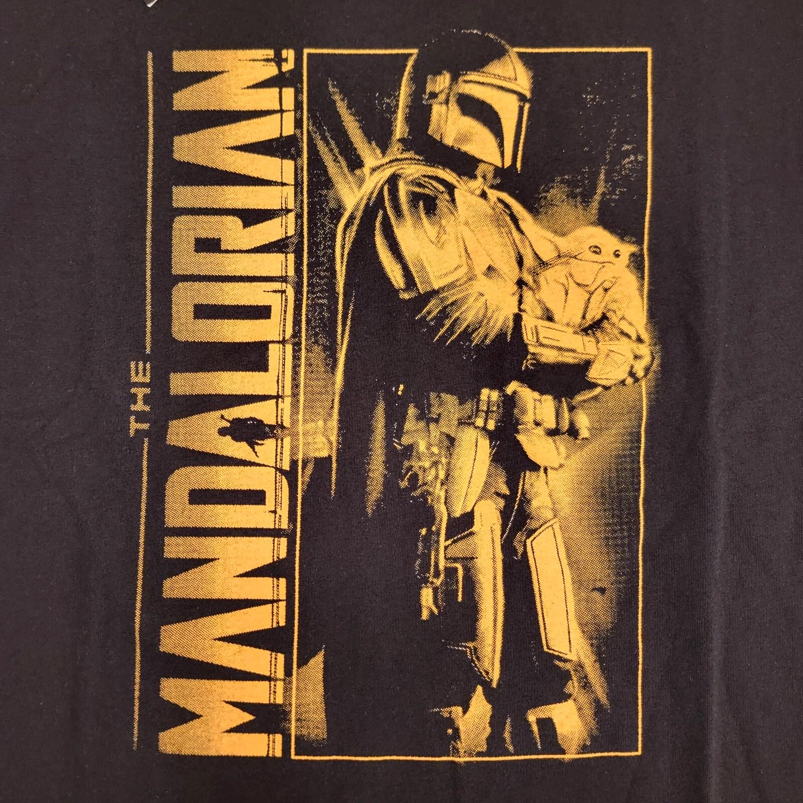 

Star Wars Mandalorian T-Shirt Men s Medium Cotton On Baby Yoda Gold Graphic NWT 2XL