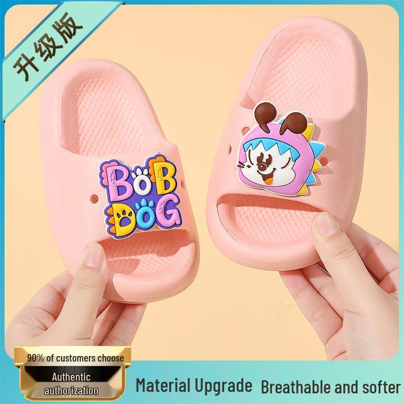 Babudou Kids' Cartoon Flip-Flops: 2026 Summer Non-slip Sandals for Boys & Girls