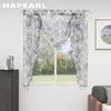 1 STÜCK NAPEARL Retro High-End Perlen-Spitzenkante Bedruckter transparenter Vorhangkopf für Küche, Schlafzimmer, Wohnzimmer, Fensterdekoration