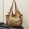 Handbag Foldable Large Capacity Tote Bag Washable Reusable Shopping Bag Casual Style Shoulder Bag for Household