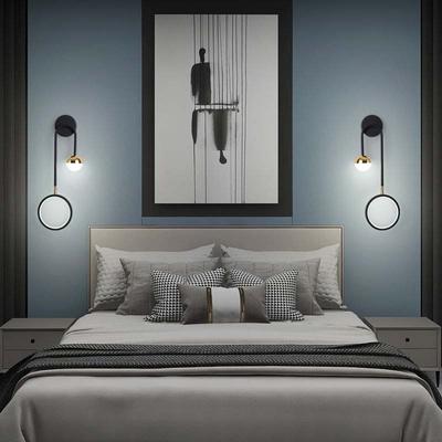 Skandinavische schlichte Luxus-Schlafzimmer-Nachttisch-Wandleuchte kreative Persönlichkeit Wohnzimmer-Hintergrundwand TV-Schrank Nachttischlampen