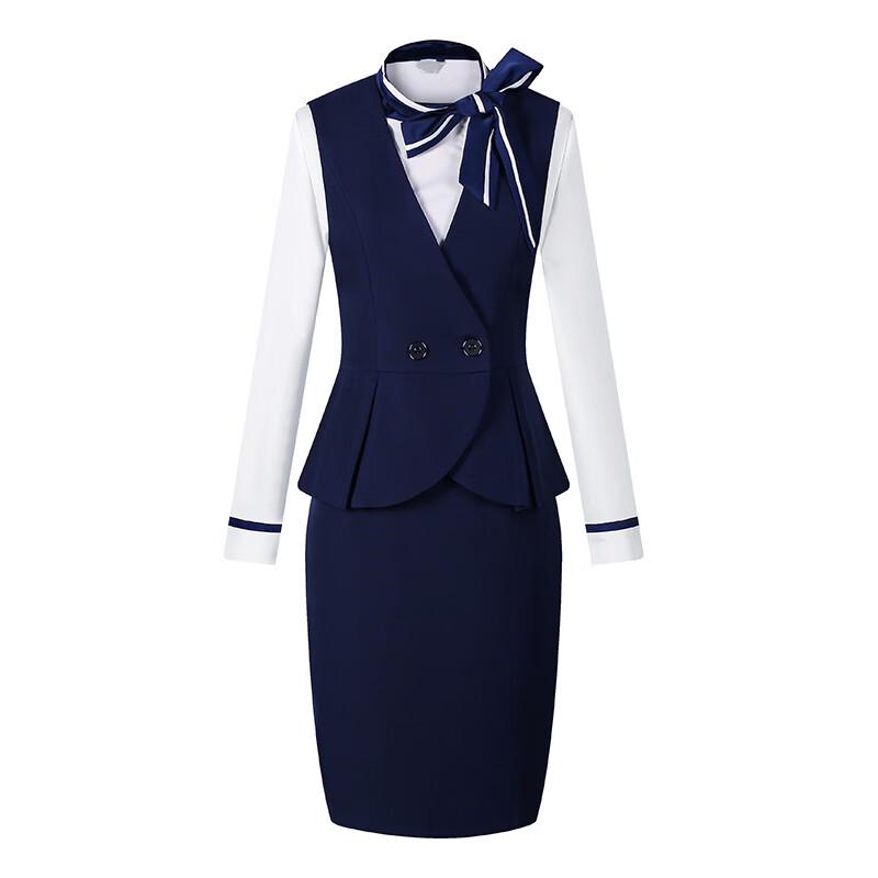 Женский профессиональный жилет Трехкомпонентный костюм 3XL