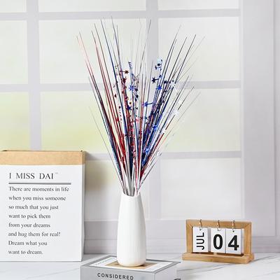 Independence Day Bundle Home Furnishing Red, White And Blue Handheld Shiny Decorative Bundle Pendant
