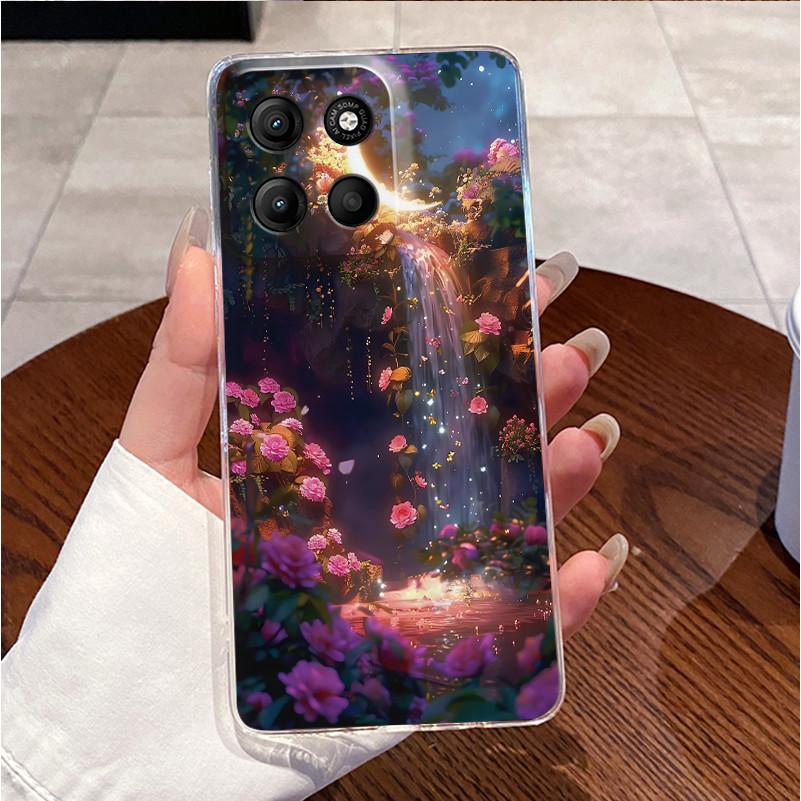 Phone Case For Motorola Moto G17 Power Case Luxury Cute Love Rabbit Funny Clear Soft TPU Silicone Cover For Moto G17Power Bumper