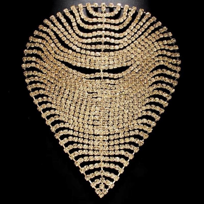 

Multi-layer Hair Chain Simple Sparkling Headwear Fashionable Stage Performance Catwalk Accessories золотистый