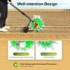 Hand-Pushed Seeder, 12-Hole Corn Planter, Portable Roller Seeder, 5-Inch Spacing Precision Seeder and Fertilizer