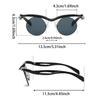 Semi-rimless Round Sunglasses  New Fashion Casual Shades Women Ins Trendy Brand Design Stylish Outdoor Sun Glasses