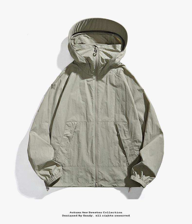 

Унисекс Быстросохнущая Охлаждающая Куртка с Защитой от Солнца UPF50+ - Легкая, Дышащая, Защищающая от УФ-лучей Верхняя одежда 2XL