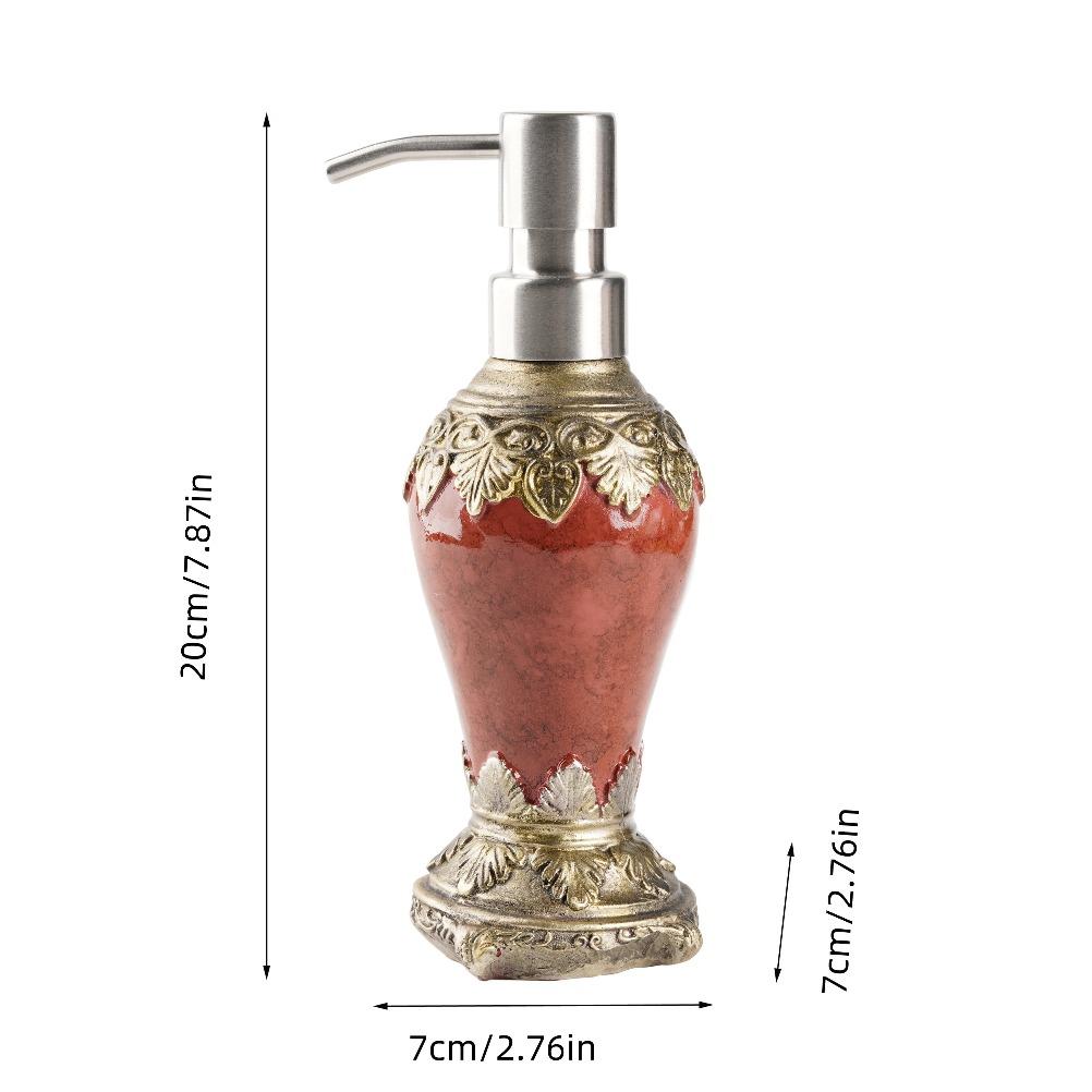 Vintage Agate Color Soap Dispenser Refillable Resin Liquid Soap Dispenser Kitchen Hand Sanitizer Bottle Bathroom Accessories