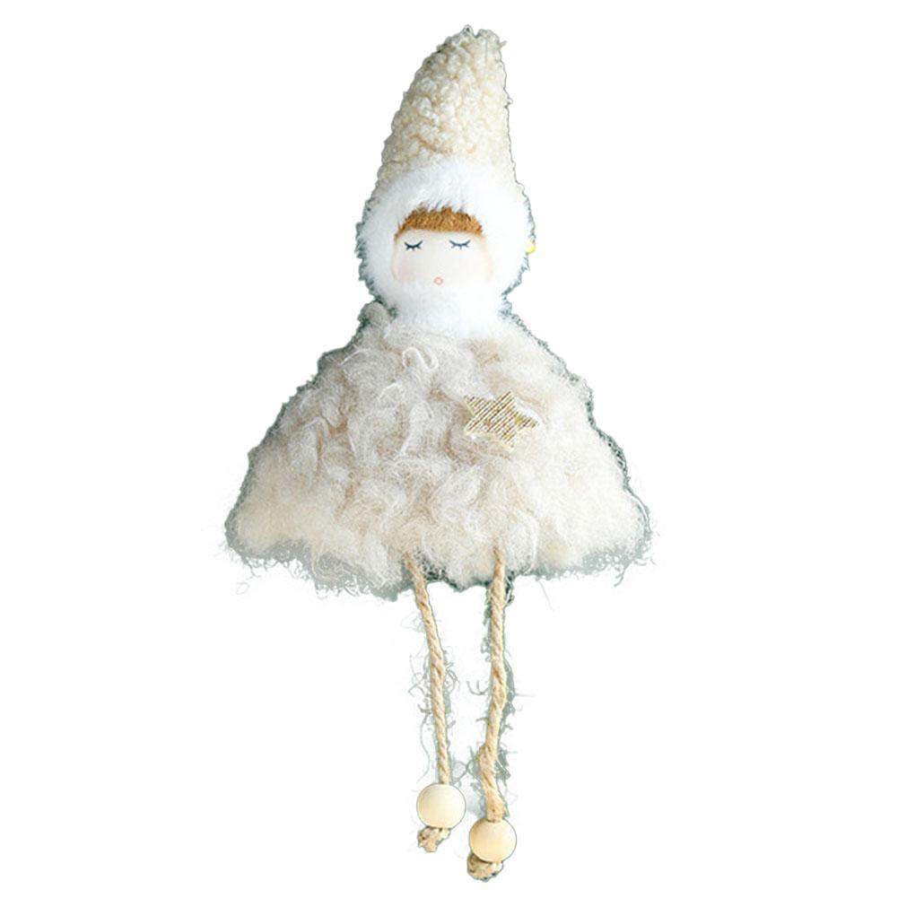 

1 шт. Кукла-ангел, подвеска, рождественская подвеска, кукла-ангел, плюшевый ангел, украшения на Новый год 2025, украшения для дома, рождественские подарки для детей бежевый