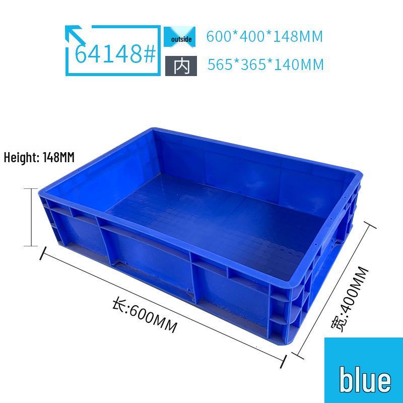 Rectangular Plastic Parts Box with Thickened Walls for Hardware and Tools