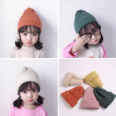 Czapka Candy Color Warm Beanie dla chłopca, dziewczynki, modna, prosta, dziecięca, szydełkowa, wiosenno-jesienna, fotografia Porps Hat