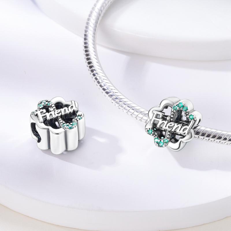 Copper Family And Friend Relationships Series Charms Beads Fit Original Fine Bracelets Diy Jewelry Gifts