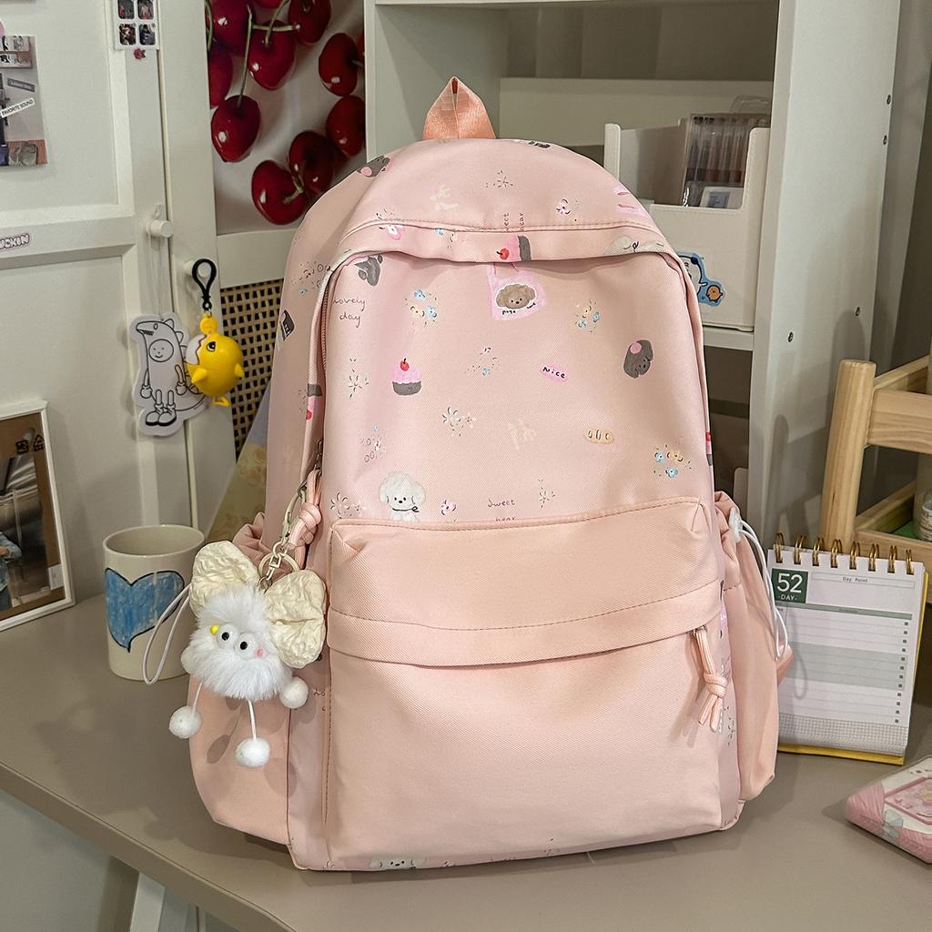 Schoolbag new schoolbag female primary and secondary school students backpack backpack cartoon niche design sense junior high school students backpack