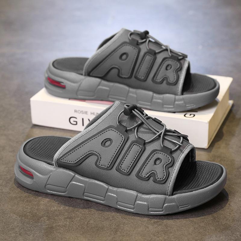 Velká velikost vzduchový polštář Pantofle značky Air tide letní nošení móda protiskluzové venkovní silná podrážka plážové jednoslovné nazouváky pánské